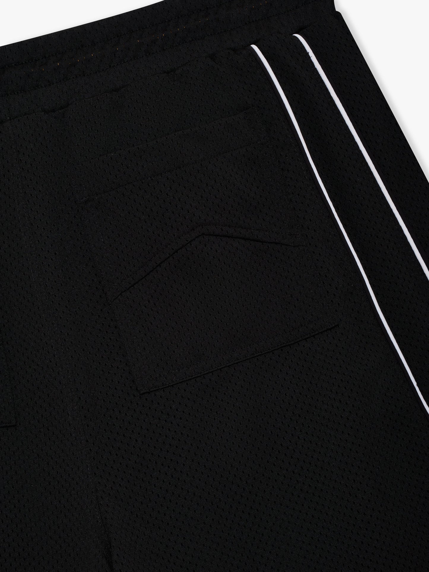 BAGGY MESH BASKETBALL SHORTS - BLACK\/WHITE
