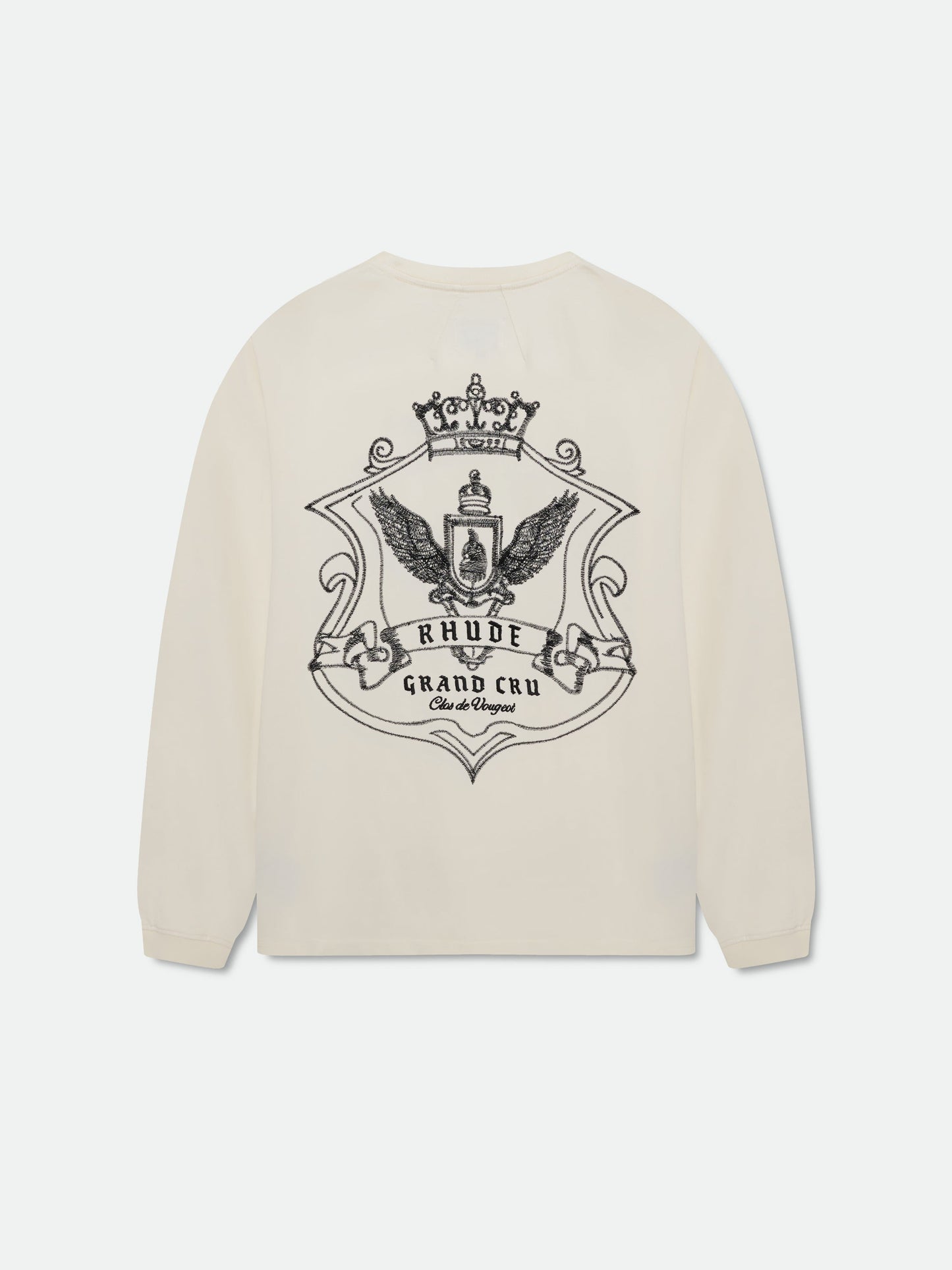 GRAND CRU CREST LS TEE - VINTAGE WHITE