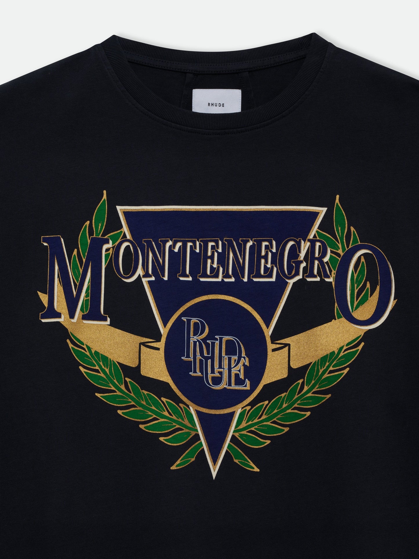 MONTENEGRO REGATTA LS TEE - VINTAGE BLACK\/ NAVY\/ GREEN