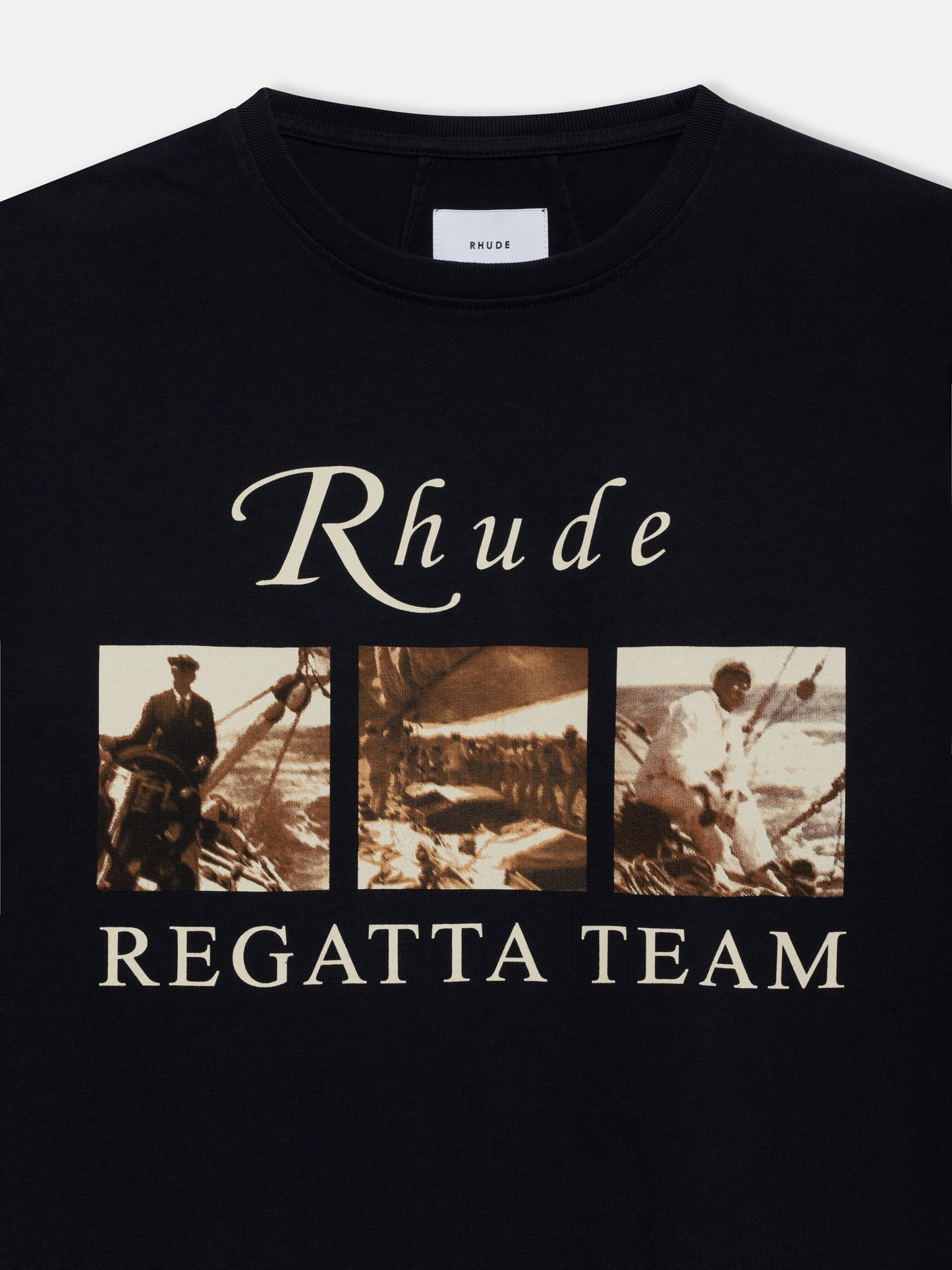 USVI REGATTA TOUR LS TEE - VINTAGE BLACK\/ WHITE\/ RED
