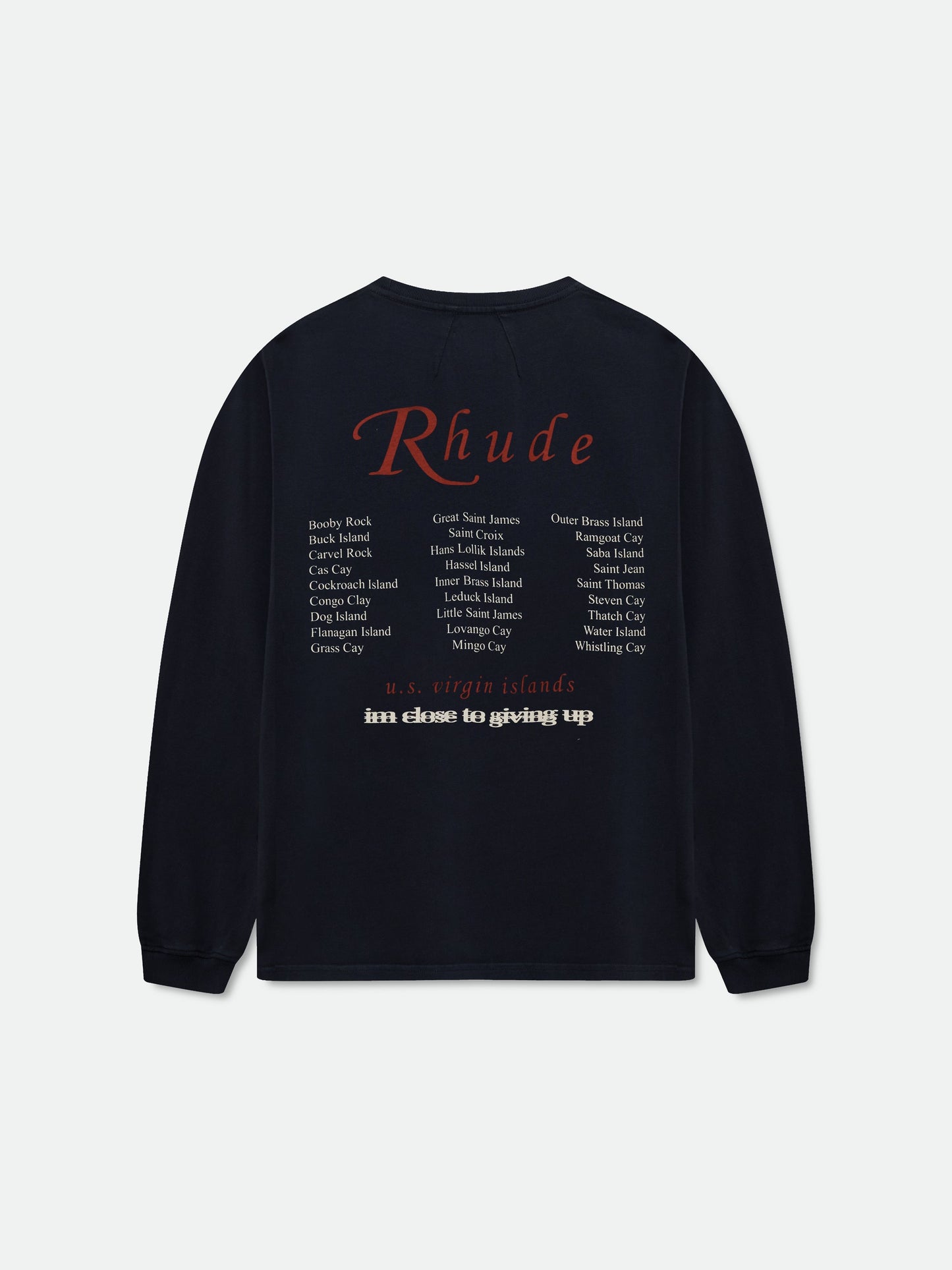 USVI REGATTA TOUR LS TEE - VINTAGE BLACK\/ WHITE\/ RED
