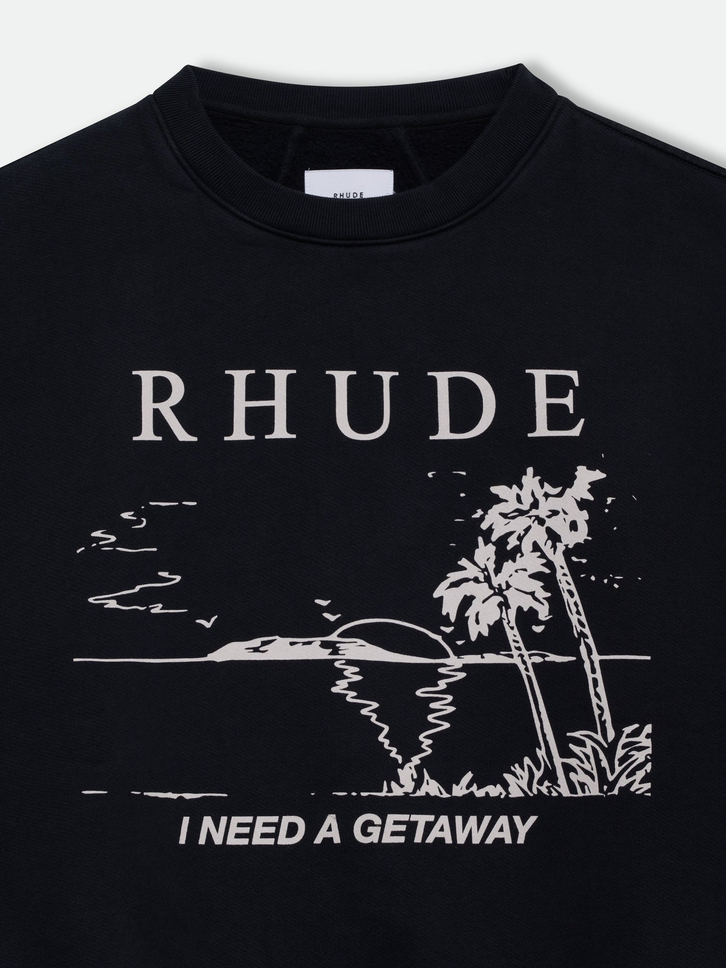 I NEED A GETAWAY CREWNECK - VTG BLACK