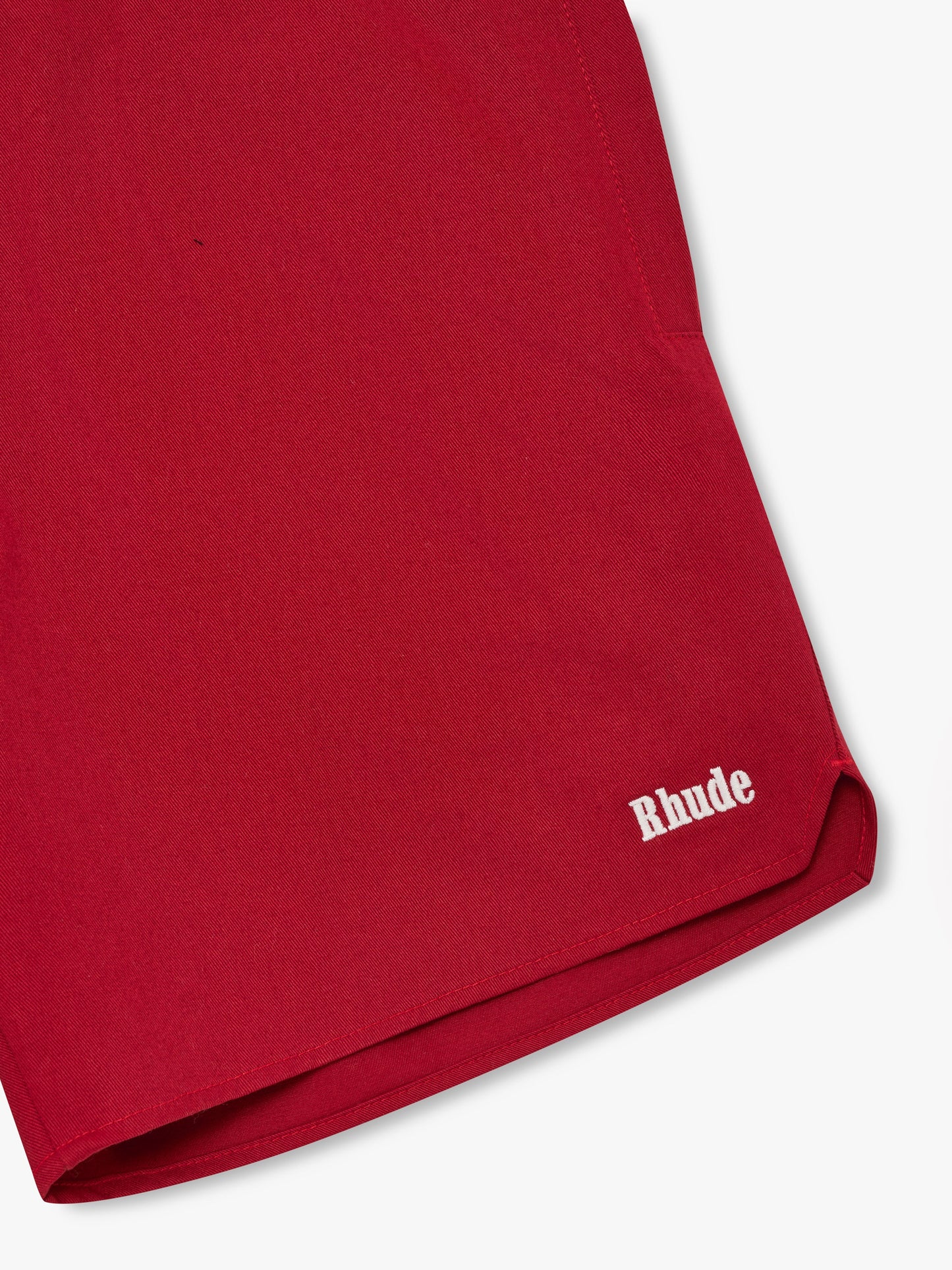 CLASSIC TWILL LOGO SHORT - RED\/WHITE